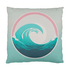 Waves Tidal Ocean Sea Tsunami Wave Minimalist Standard Cushion Case (One Side)