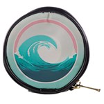 Waves Tidal Ocean Sea Tsunami Wave Minimalist Mini Makeup Bag Front