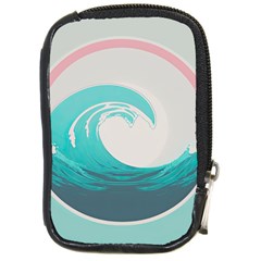 Waves Tidal Ocean Sea Tsunami Wave Minimalist Compact Camera Leather Case