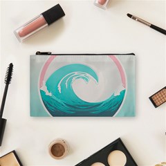 Waves Tidal Ocean Sea Tsunami Wave Minimalist Cosmetic Bag (small) by Wav3s