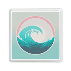 Waves Tidal Ocean Sea Tsunami Wave Minimalist Memory Card Reader (Square)