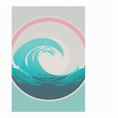 Waves Tidal Ocean Sea Tsunami Wave Minimalist Small Garden Flag (Two Sides)