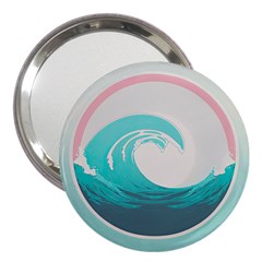 Waves Tidal Ocean Sea Tsunami Wave Minimalist 3  Handbag Mirrors by Wav3s