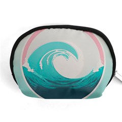 Waves Tidal Ocean Sea Tsunami Wave Minimalist Accessory Pouch (Medium)