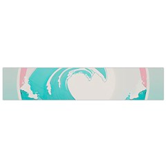 Waves Tidal Ocean Sea Tsunami Wave Minimalist Small Premium Plush Fleece Scarf