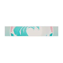 Waves Tidal Ocean Sea Tsunami Wave Minimalist Premium Plush Fleece Scarf (mini) by Wav3s