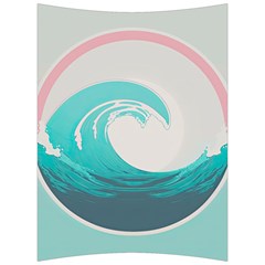 Waves Tidal Ocean Sea Tsunami Wave Minimalist Back Support Cushion