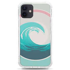 Waves Tidal Ocean Sea Tsunami Wave Minimalist iPhone 12 mini TPU UV Print Case	