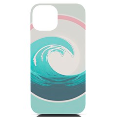 Waves Tidal Ocean Sea Tsunami Wave Minimalist iPhone 14 Black UV Print Case