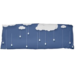 Blue Clouds Rain Raindrops Weather Sky Raining Body Pillow Case (dakimakura) by Wav3s