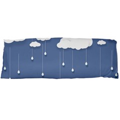 Blue Clouds Rain Raindrops Weather Sky Raining Body Pillow Case Dakimakura (two Sides) by Wav3s