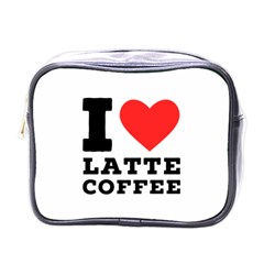 I love latte coffee Mini Toiletries Bag (One Side)