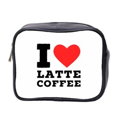 I love latte coffee Mini Toiletries Bag (Two Sides)