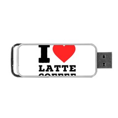 I Love Latte Coffee Portable Usb Flash (two Sides) by ilovewhateva