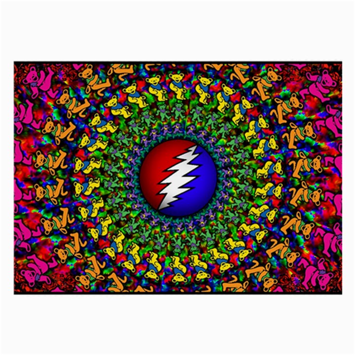 Grateful Dead Pattern Large Glasses Cloth