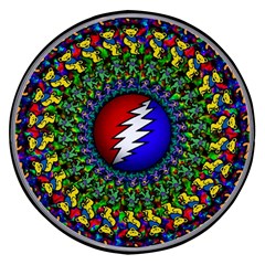 Grateful Dead Pattern Wireless Fast Charger(black) by Wav3s