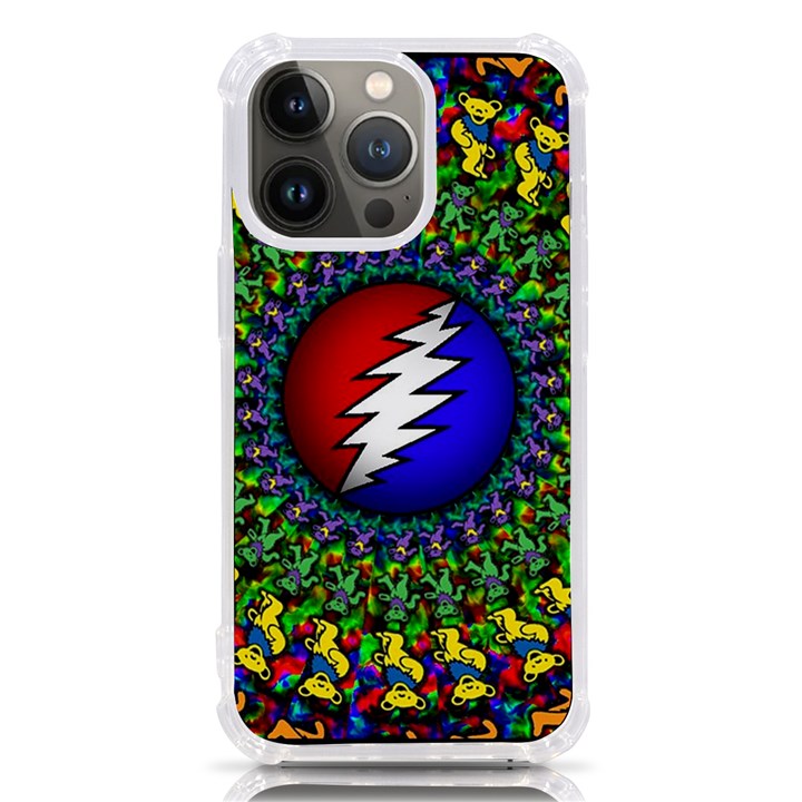 Grateful Dead Pattern iPhone 13 Pro TPU UV Print Case