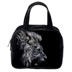 Angry Male Lion Roar Classic Handbag (one Side) by Wav3s