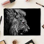 Angry Male Lion Roar Cosmetic Bag (XL) Front