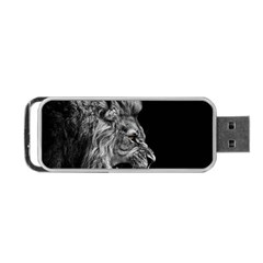 Angry Male Lion Roar Portable Usb Flash (one Side) by Wav3s