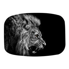 Angry Male Lion Roar Mini Square Pill Box by Wav3s