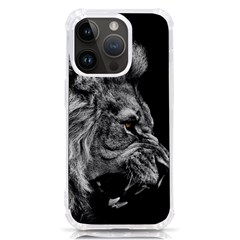 Angry Male Lion Roar Iphone 14 Pro Tpu Uv Print Case by Wav3s