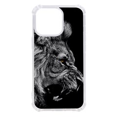 Angry Male Lion Roar Iphone 13 Pro Tpu Uv Print Case by Wav3s