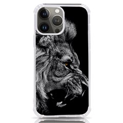 Angry Male Lion Roar Iphone 13 Pro Max Tpu Uv Print Case by Wav3s