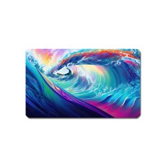 Wave Ocean Sea Tsunami Nautical Nature Water Magnet (name Card) by Wav3s