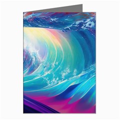 Wave Ocean Sea Tsunami Nautical Nature Water Greeting Cards (pkg Of 8) by Wav3s