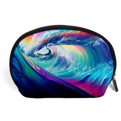 Wave Ocean Sea Tsunami Nautical Nature Water Accessory Pouch (large) by Wav3s