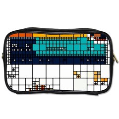 Abstract Statistic Rectangle Classification Toiletries Bag (two Sides) by Wav3s