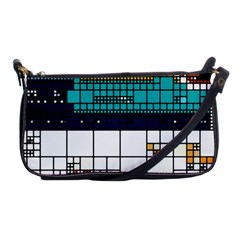 Abstract Statistic Rectangle Classification Shoulder Clutch Bag by Wav3s