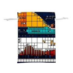 Abstract Statistic Rectangle Classification Lightweight Drawstring Pouch (l) by Wav3s