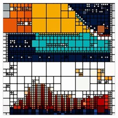 Abstract Statistic Rectangle Classification Lightweight Scarf  by Wav3s