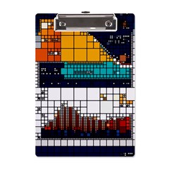 Abstract Statistic Rectangle Classification A5 Acrylic Clipboard by Wav3s