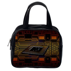 Processor Cpu Board Circuit Classic Handbag (one Side) by Wav3s