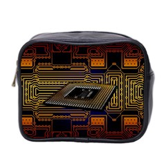 Processor Cpu Board Circuit Mini Toiletries Bag (two Sides) by Wav3s