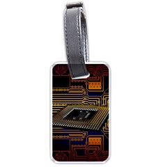 Processor Cpu Board Circuit Luggage Tag (one Side) by Wav3s