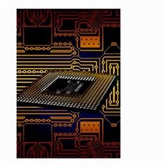 Processor Cpu Board Circuit Small Garden Flag (two Sides) by Wav3s