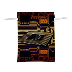 Processor Cpu Board Circuit Lightweight Drawstring Pouch (l) by Wav3s