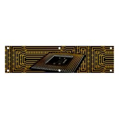 Processor Cpu Board Circuit Banner And Sign 4  X 1  by Wav3s