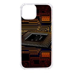 Processor Cpu Board Circuit Iphone 14 Tpu Uv Print Case by Wav3s