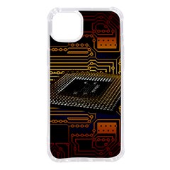 Processor Cpu Board Circuit Iphone 14 Plus Tpu Uv Print Case by Wav3s