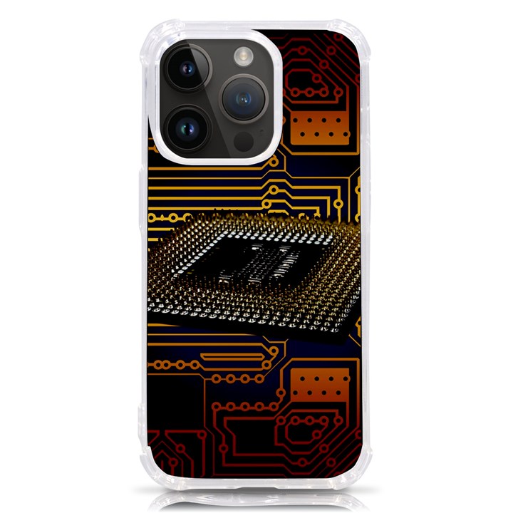 Processor Cpu Board Circuit iPhone 14 Pro TPU UV Print Case