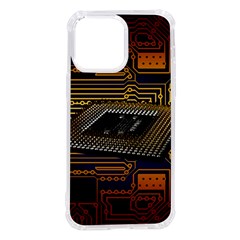 Processor Cpu Board Circuit Iphone 14 Pro Max Tpu Uv Print Case by Wav3s