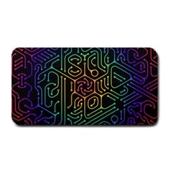 Circuit Hexagonal Geometric Pattern Background Pattern Medium Bar Mat