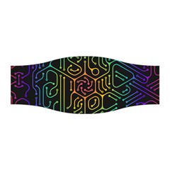 Circuit Hexagonal Geometric Pattern Background Pattern Stretchable Headband