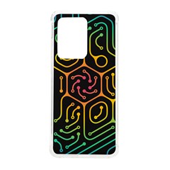 Circuit Hexagonal Geometric Pattern Background Pattern Samsung Galaxy S20 Ultra 6 9 Inch Tpu Uv Case by Wav3s