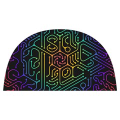 Circuit Hexagonal Geometric Pattern Background Pattern Anti scalding pot cap